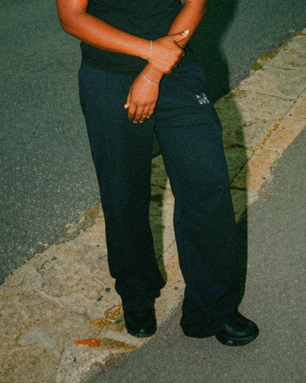 M Studios Essential Wide-Leg Track Pants